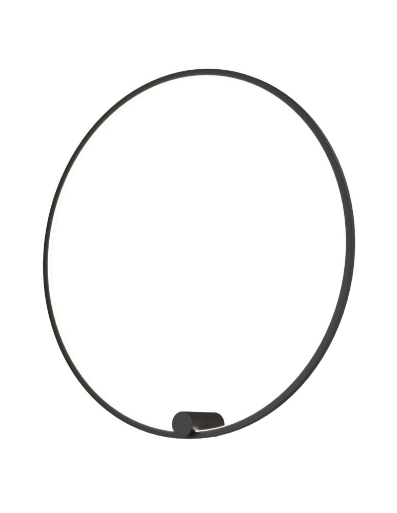 Ring wall lamps - YASKR Ringa L wall lamp 1xLED black WL0116-L-BK Black - product kolory-swiatla.pl 6