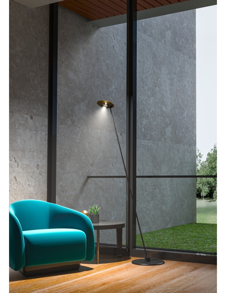 Floor lamps for reading - YASKR Standing Lamp Solenia 1xLED Touch Pink Gold FL0104 163 cm Brushed Pink Gold. - product kolory-swiatla.pl 2