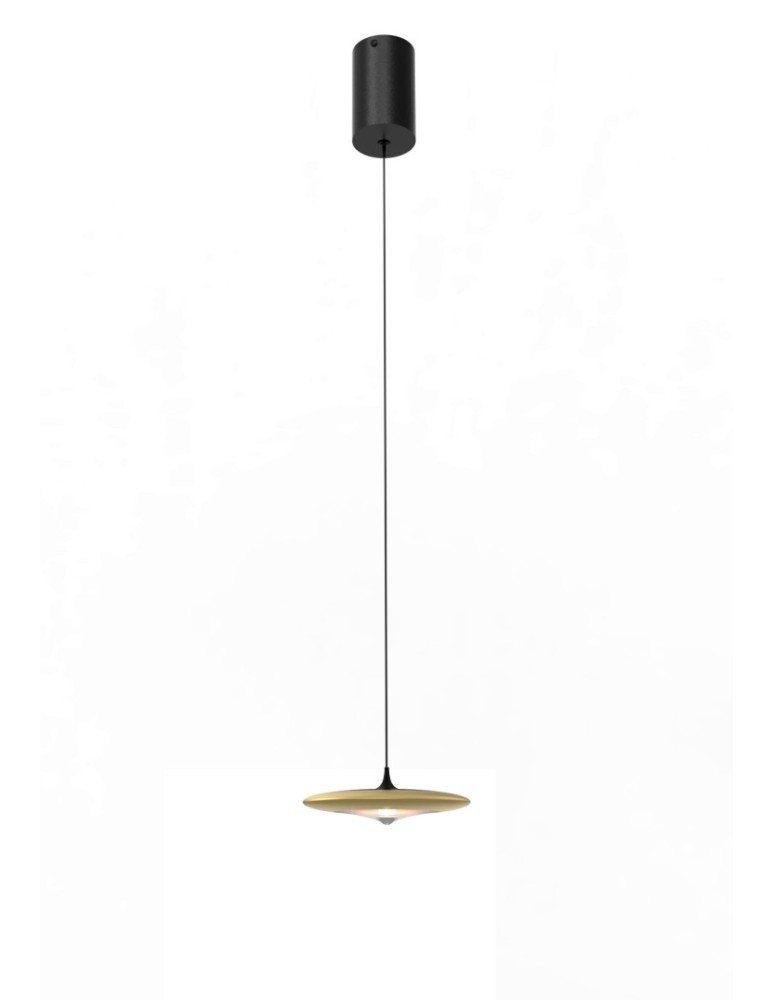 Single pendant lamps - YASKR Otos Pendant Lamp 1xLED Brushed Gold PL0145 Brushed Gold. - product kolory-swiatla.pl 2