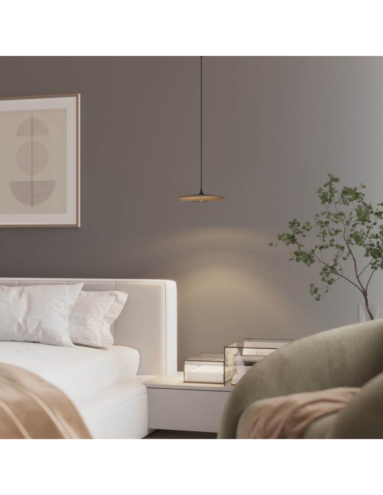 Single pendant lamps - YASKR Otos Pendant Lamp 1xLED Brushed Gold PL0145 Brushed Gold. - product kolory-swiatla.pl 3