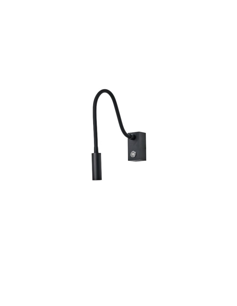 Reading wall lamps - YASKR Wall lamp Adjusta 1xLED black WL0117-BK 20 cm Black - product kolory-swiatla.pl 2