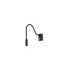 Reading wall lamps - YASKR Wall lamp Adjusta 1xLED black WL0117-BK 20 cm Black - product 4