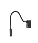 Reading wall lamps - YASKR Wall lamp Adjusta 1xLED black WL0117-BK 20 cm Black - product 1