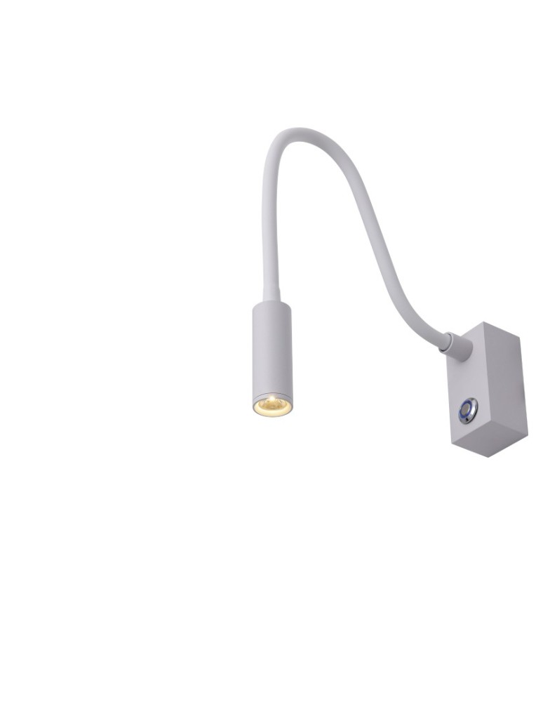 Reading wall lamps - YASKR Adjusta wall lamp 1xLED white WL0117-WH 20 cm White - product kolory-swiatla.pl 5