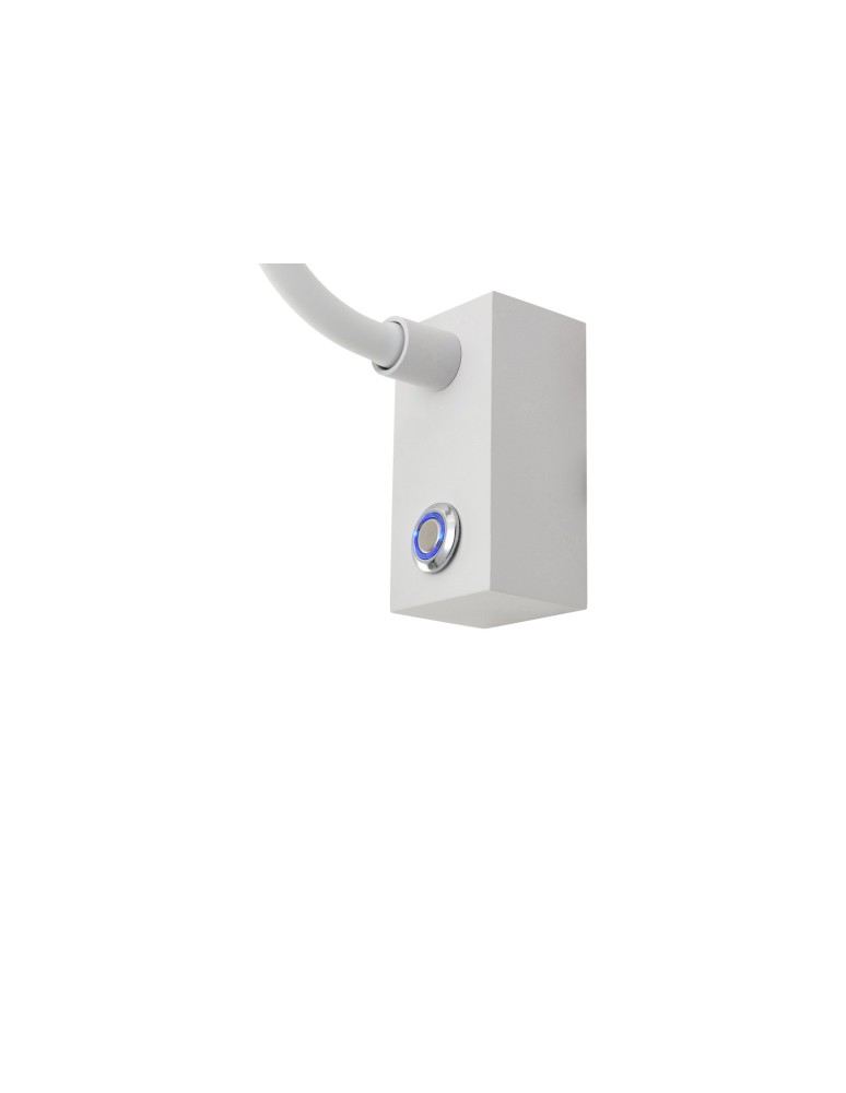 Reading wall lamps - YASKR Adjusta wall lamp 1xLED white WL0117-WH 20 cm White - product kolory-swiatla.pl 2