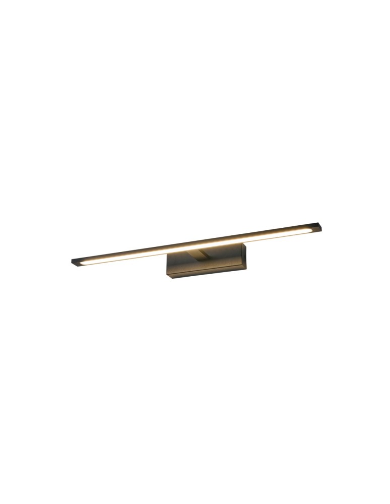 Bathroom wall lamps - YASKR Elgidia wall lamp 1xLED IP 44 black WL0122-M-BK 14 cm Black - product kolory-swiatla.pl 1