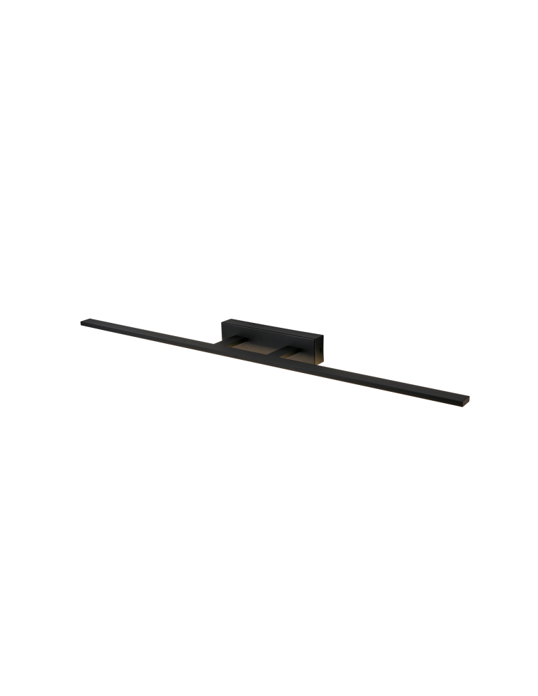 Bathroom wall lamps - YASKR Elgidia wall lamp 1xLED IP 44 black WL0122-L-BK 14 cm Black - product kolory-swiatla.pl 3