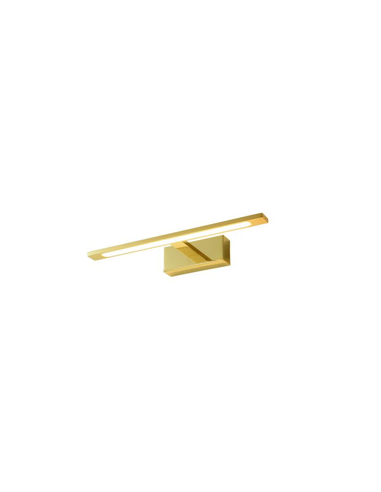 Bathroom wall lamps - YASKR Elgidia wall lamp 1xLED IP 44 gold WL0122-S-GD 14 cm Gold - product kolory-swiatla.pl 1