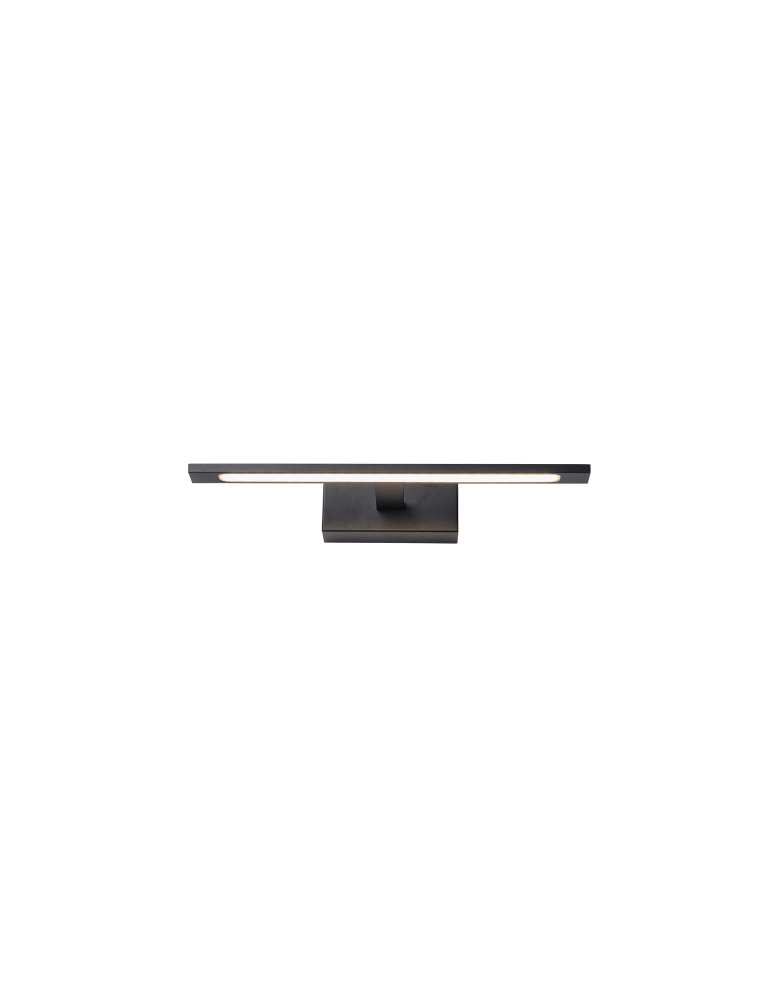 Bathroom wall lamps - YASKR Elgidia wall lamp 1xLED IP 44 black WL0122-S-BK 14 cm Black - product kolory-swiatla.pl 2