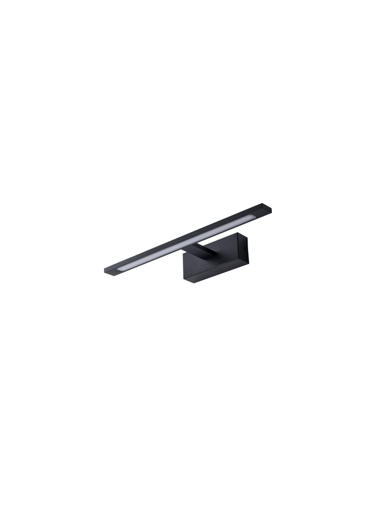 Bathroom wall lamps - YASKR Elgidia wall lamp 1xLED IP 44 black WL0122-S-BK 14 cm Black - product kolory-swiatla.pl 3