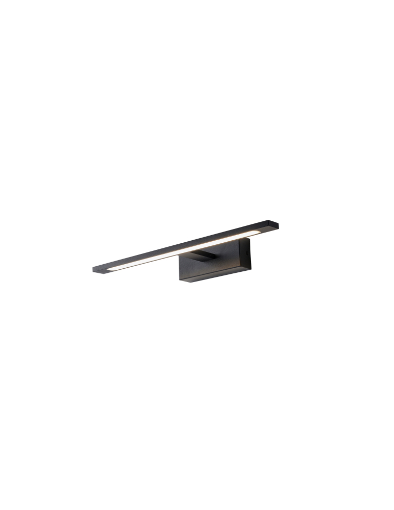 Bathroom wall lamps - YASKR Elgidia wall lamp 1xLED IP 44 black WL0122-S-BK 14 cm Black - product kolory-swiatla.pl 4
