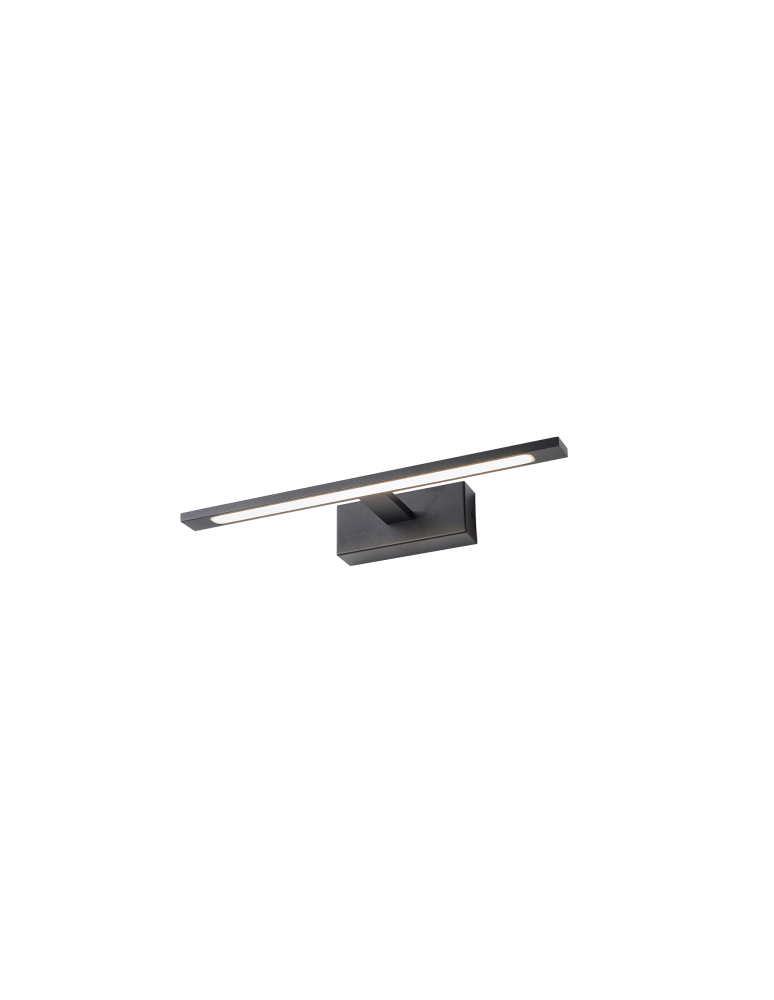 Bathroom wall lamps - YASKR Elgidia wall lamp 1xLED IP 44 black WL0122-S-BK 14 cm Black - product kolory-swiatla.pl 5