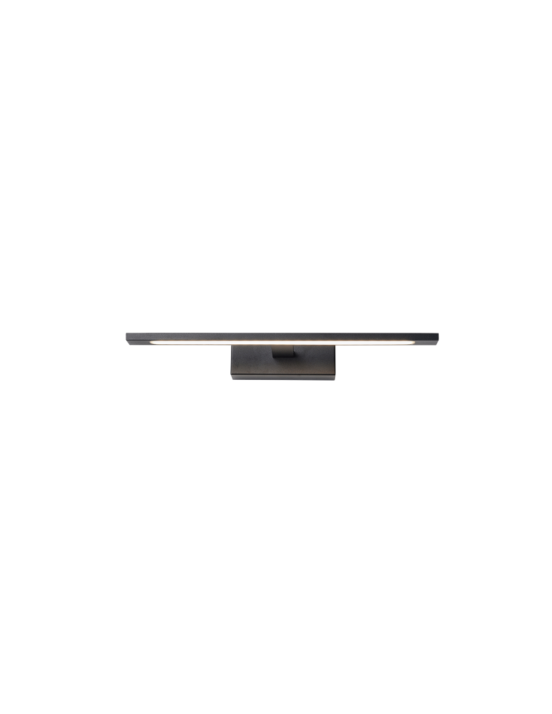 Bathroom wall lamps - YASKR Elgidia wall lamp 1xLED IP 44 black WL0122-S-BK 14 cm Black - product kolory-swiatla.pl 6
