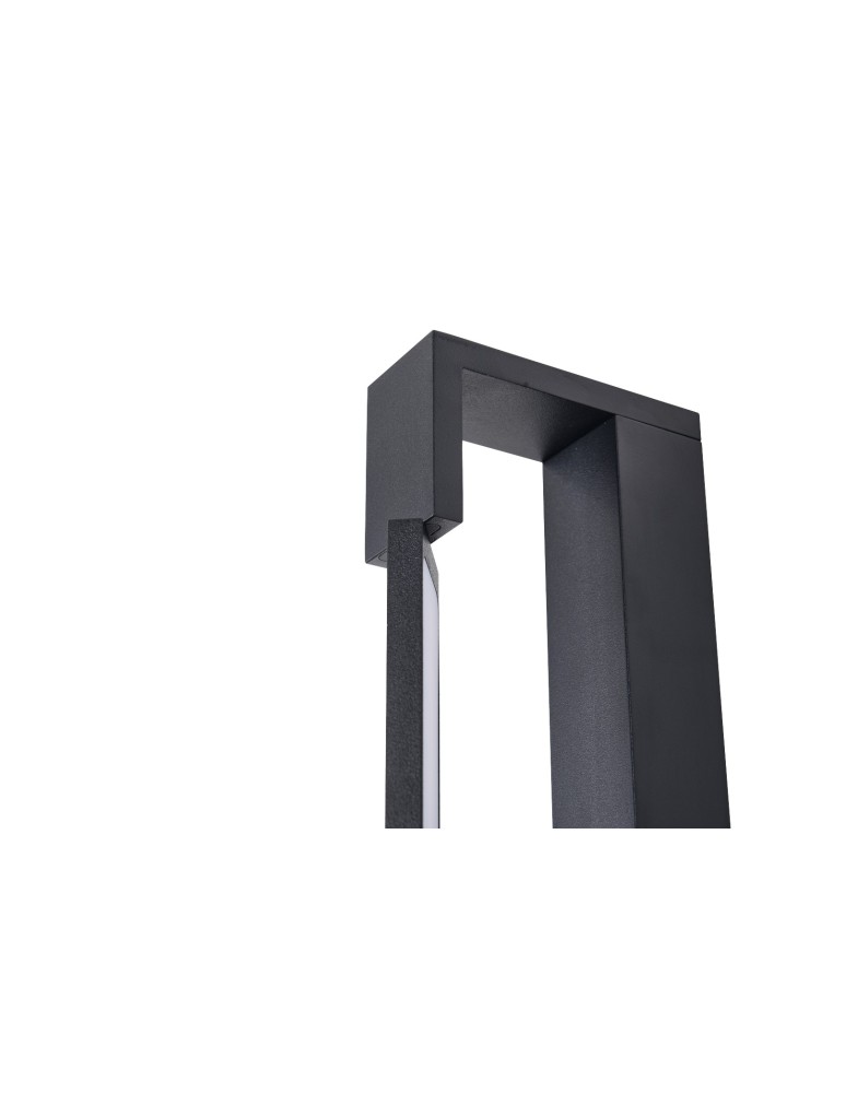 Bathroom wall lamps - YASKR Flexia wall lamp 1xLED IP 44 black WL0121-M-BK 4 cm Black - product kolory-swiatla.pl 3