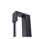 Bathroom wall lamps - YASKR Flexia wall lamp 1xLED IP 44 black WL0121-M-BK 4 cm Black - product 2