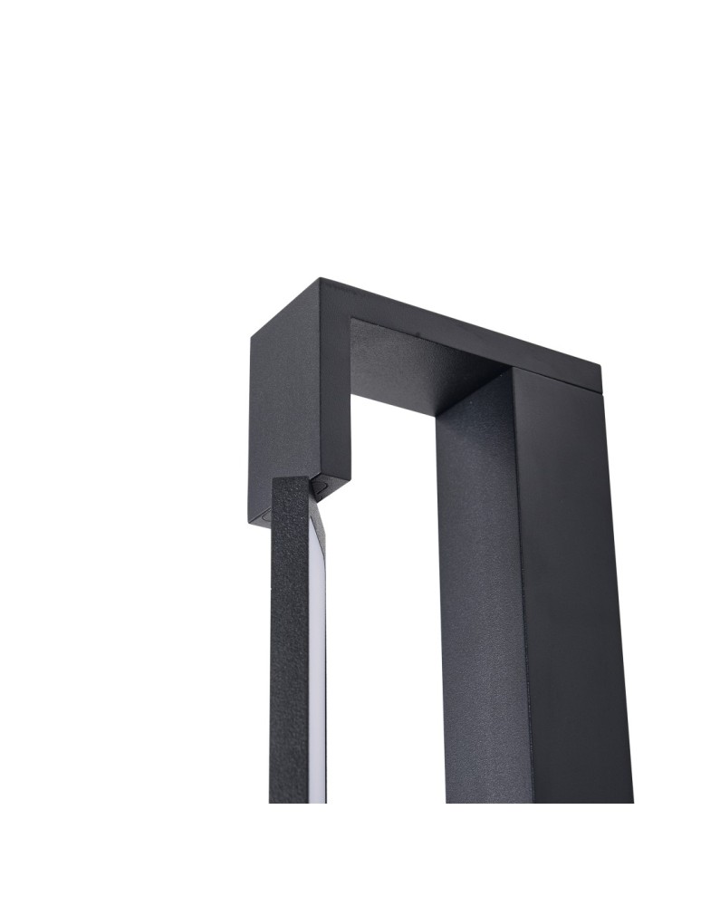Bathroom wall lamps - YASKR Flexia wall lamp 1xLED IP 44 black WL0121-M-BK 4 cm Black - product kolory-swiatla.pl 2
