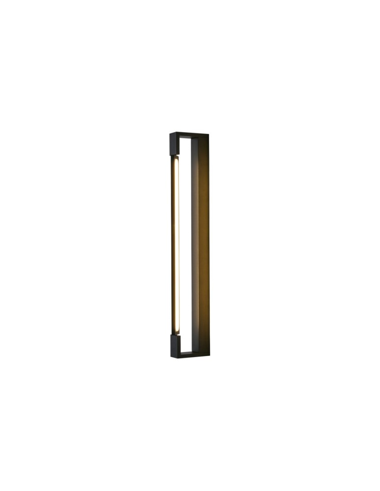Bathroom wall lamps - YASKR Flexia wall lamp 1xLED IP 44 black WL0121-M-BK 4 cm Black - product kolory-swiatla.pl 1