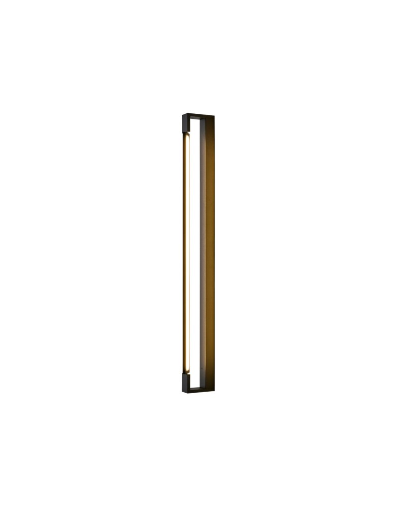 Bathroom wall lamps - YASKR Flexia wall lamp 1xLED IP 44 black WL0121-L-BK 4 cm Black - product kolory-swiatla.pl 1