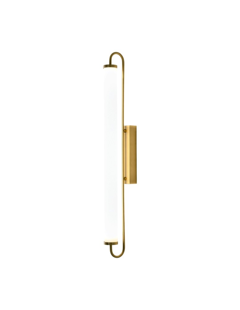 Bathroom wall lamps - YASKR Wall lamp Olendria 1xLED IP 44 gold WL0119-L 5.2 cm Gold - product kolory-swiatla.pl 3