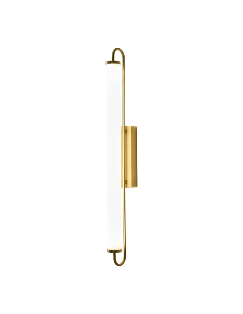 Bathroom wall lamps - YASKR Wall lamp Olendria 1xLED IP 44 gold WL0119-L 5.2 cm Gold - product kolory-swiatla.pl 1