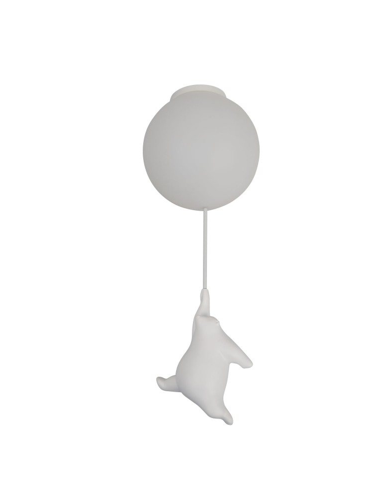 Children's ceiling lamps - YASKR Plafond Balu S Hanging Teddy Bear White CL0110-S White - product kolory-swiatla.pl 1