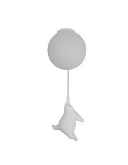 YASKR Plafond Balu S Hanging Teddy Bear White CL0110-S White