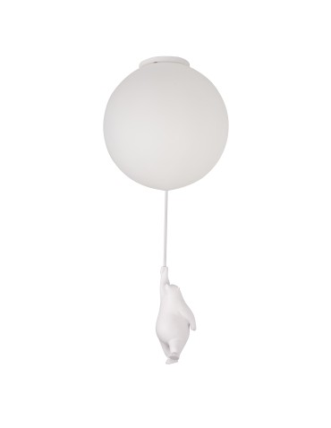 YASKR Plafond Balu M Hanging Teddy Bear White CL0110-M White
