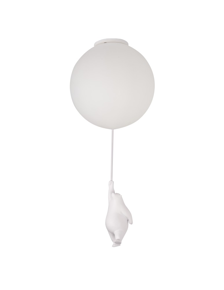 Children's ceiling lamps - YASKR Plafond Balu M Hanging Teddy Bear White CL0110-M White - product kolory-swiatla.pl 1