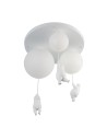 YASKR Plafond Ball 3 Hanging Teddy Bears White CL0111 White