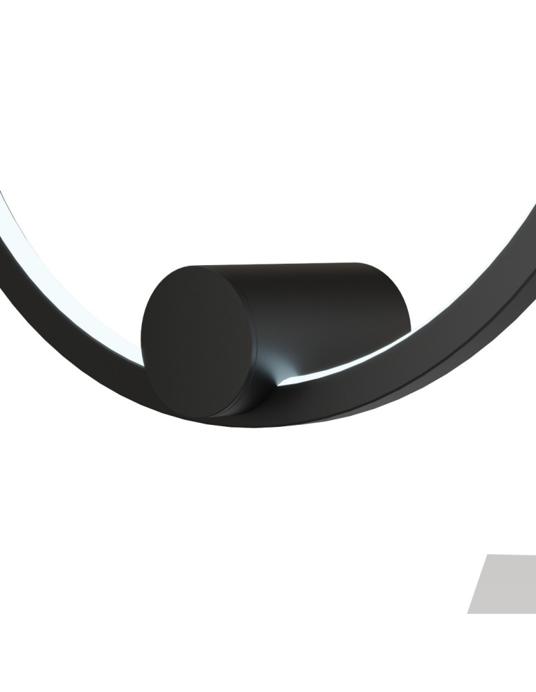 Ring wall lamps - YASKR Ringa S wall lamp 1xLED black WL0116-S-BK Black - product kolory-swiatla.pl 5