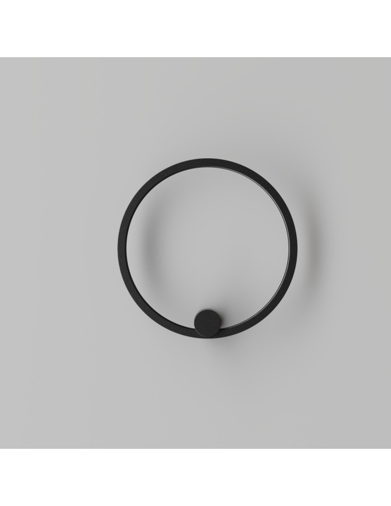 Ring wall lamps - YASKR Ringa S wall lamp 1xLED black WL0116-S-BK Black - product kolory-swiatla.pl 10