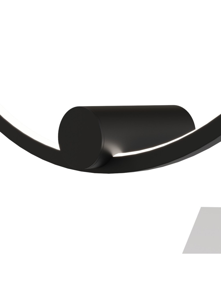 Ring wall lamps - YASKR Wall lamp Ringa M 1xLED black WL0116-M-BK Black - product kolory-swiatla.pl 5