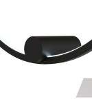 Ring wall lamps - YASKR Wall lamp Ringa M 1xLED black WL0116-M-BK Black - product 6