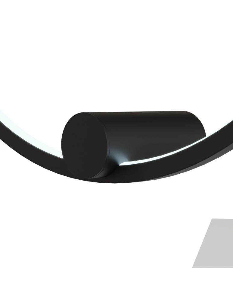 Ring wall lamps - YASKR Wall lamp Ringa M 1xLED black WL0116-M-BK Black - product kolory-swiatla.pl 6