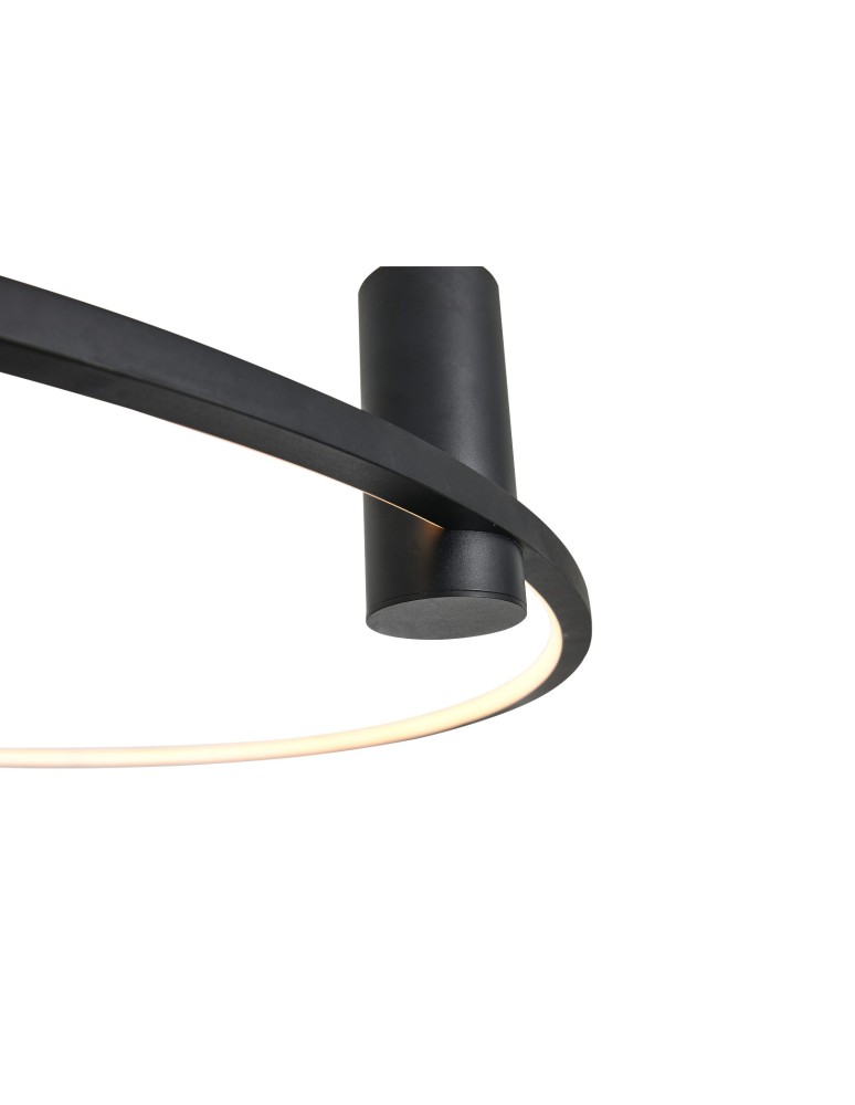Ring ceiling lamps - YASKR Plafond Ringa L 1xLED black CL0112-L-BK Black - product kolory-swiatla.pl 7