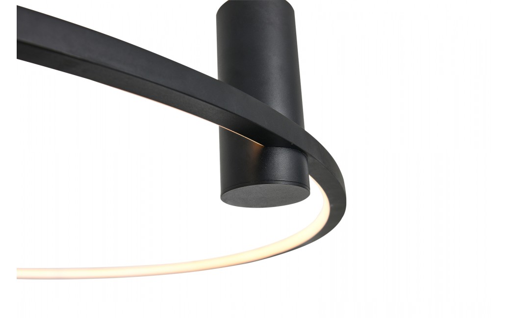 YASKR Plafon Ringa L 1xLED czarny CL0112-L-BK Czarny