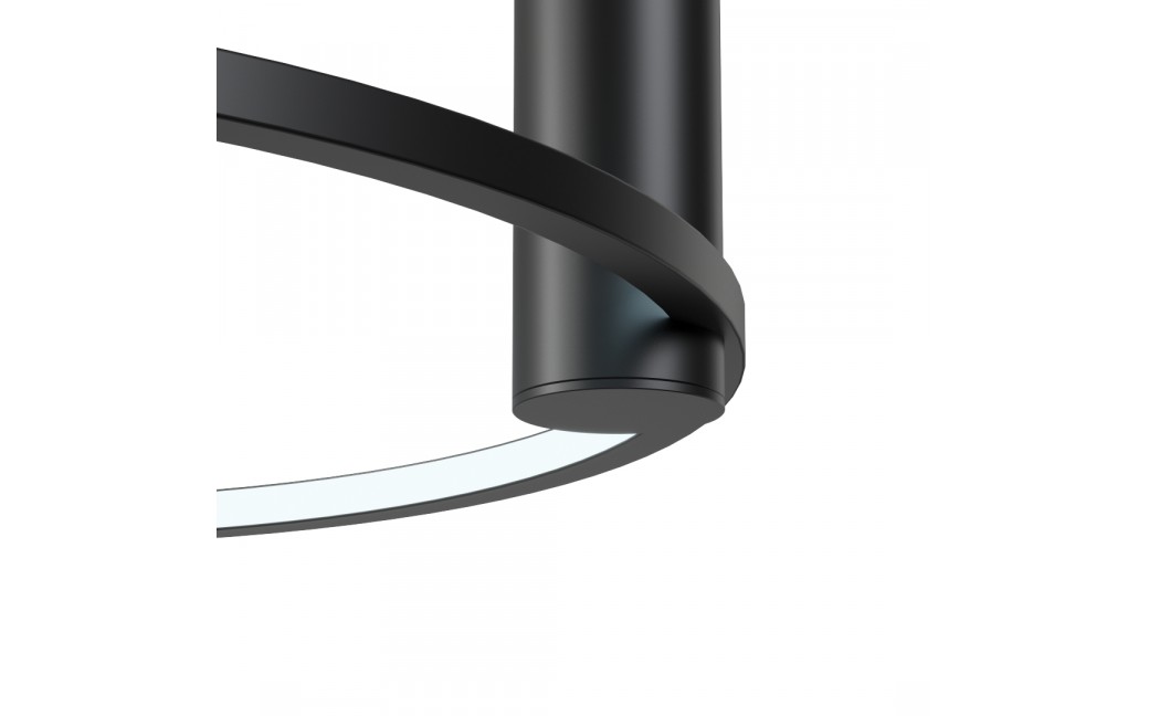 YASKR Plafon Ringa L 1xLED czarny CL0112-L-BK Czarny
