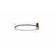 YASKR Plafon Ringa M 1xLED czarny CL0112-M-BK Czarny