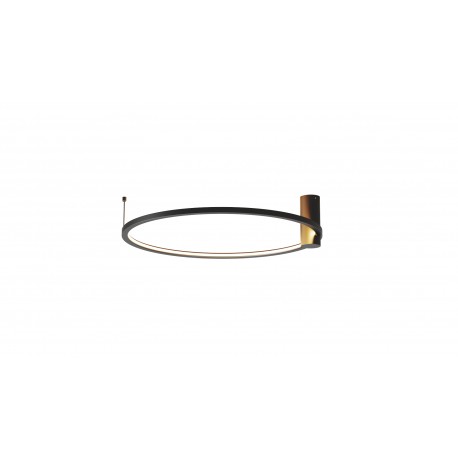 YASKR Plafon Ringa M 1xLED czarny CL0112-M-BK Czarny
