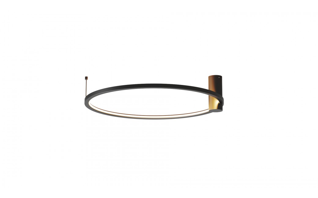 YASKR Plafon Ringa M 1xLED czarny CL0112-M-BK Czarny
