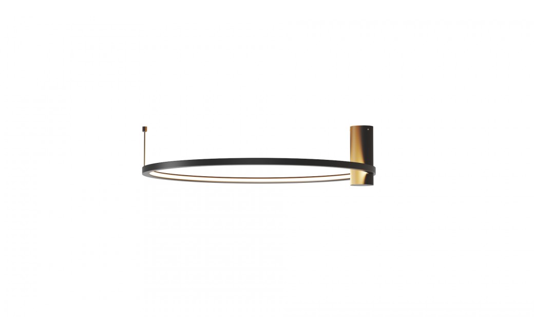 YASKR Plafon Ringa M 1xLED czarny CL0112-M-BK Czarny