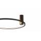 YASKR Plafon Ringa M 1xLED czarny CL0112-M-BK Czarny