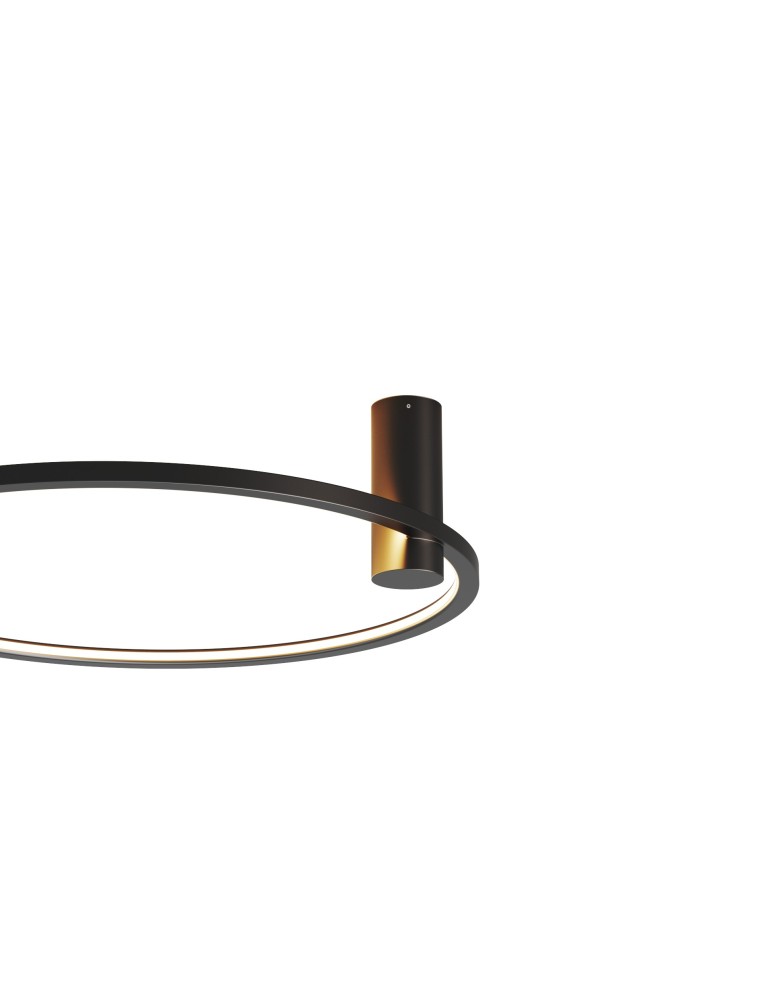 Ring ceiling lamps - YASKR Plafond Ringa M 1xLED black CL0112-M-BK Black - product kolory-swiatla.pl 5