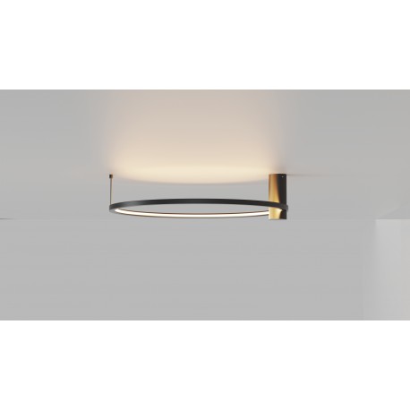 YASKR Plafon Ringa M 1xLED czarny CL0112-M-BK Czarny