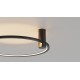 YASKR Plafon Ringa M 1xLED czarny CL0112-M-BK Czarny