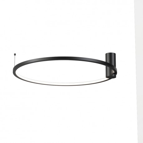 YASKR Plafon Ringa M 1xLED czarny CL0112-M-BK Czarny