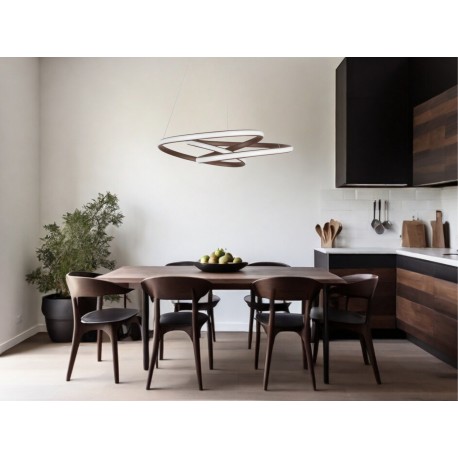 Luces Exclusivas IBIZA Wisząca LED 43W 3013lm 3000K Ściemnialna brązowy szczotkowany LE41654
