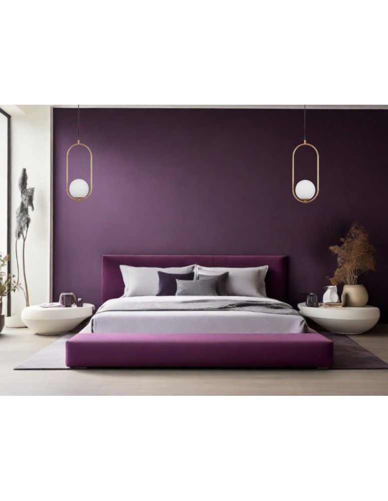 Pendant lamps - Luces Exclusivas RENGO Pendant 1xG9 LED gold brass LE41771 - product kolory-swiatla.pl 4