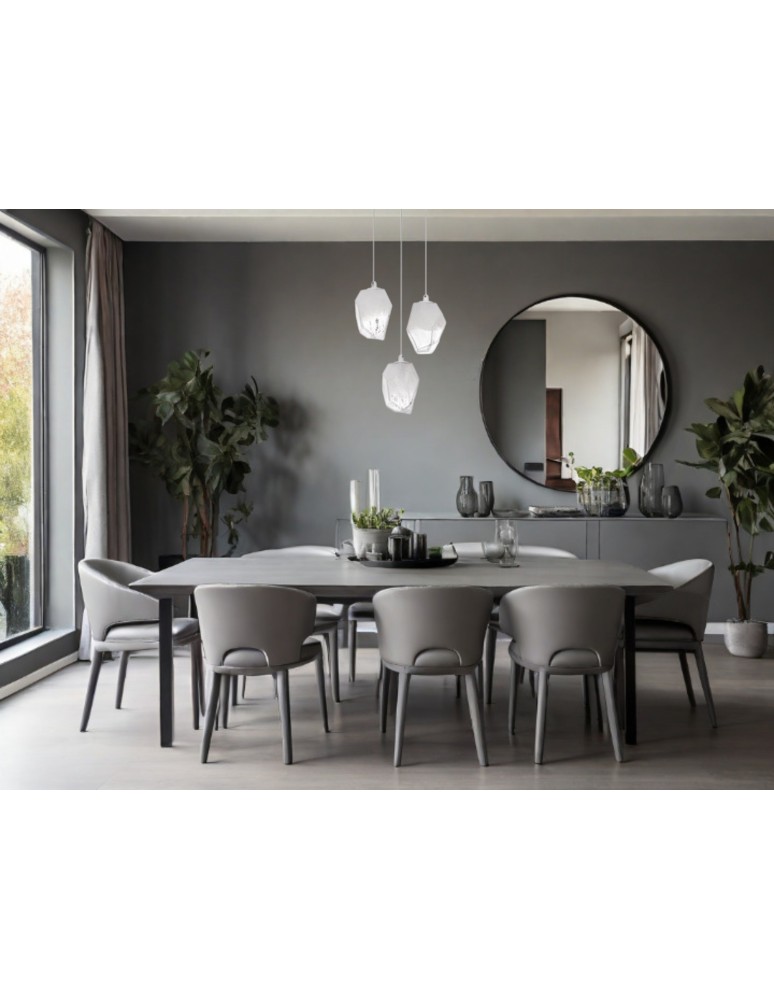 Pendant lamps - Luces Exclusivas VIGIA Pendant 3xG9 LED transparent/white LE41822 - product kolory-swiatla.pl 3