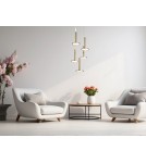 LED pendant lamps - Luces Exclusivas ESQUEL Pendant LED 53W 1967lm 3000K gold LE41992 - product 3